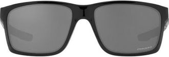 Oakley Mainlink 61mm Prizm Rectangular Sunglasses in Shiny Black at Nordstrom