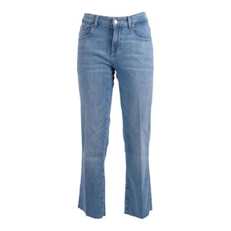 7 For All Mankind Flared Jeans, female, Blue, Size: W28 Calie Straight Ankle