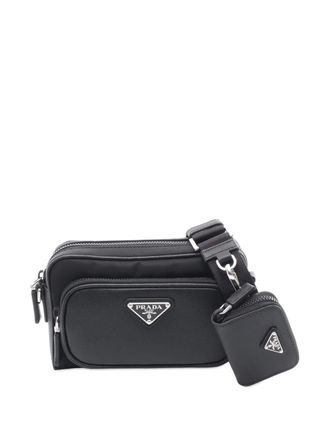 Prada 2013-2025 Re-Nylon and Saffiano shoulder bag - Black