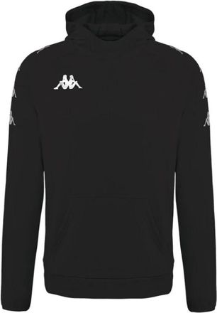Kappa Zwarte hoodie met bedrukt logo - Heren - Hoodies - Zwart - 2XS - Hoodies & sweatvesten