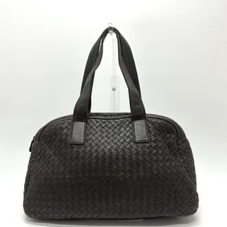 Bottega Veneta Brown Leather Boston Bag (Pre-Owned)