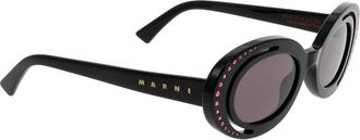 Marni Stijlvolle zonnebril voor een modieuze look - Heren - Zonnebrillen - Zwart - ONE Size - Accessoires