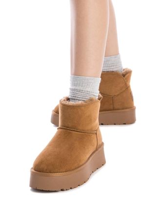 Xti Womens Suede Ankle Winter Boots 142197