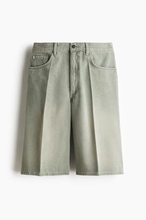 H&M Bermudashorts aus Denim - Helles Graugr&uuml;n