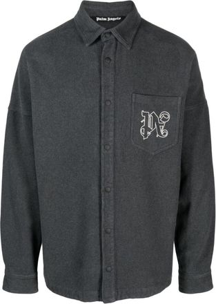 Palm Angels Black Logo Detail Shirt