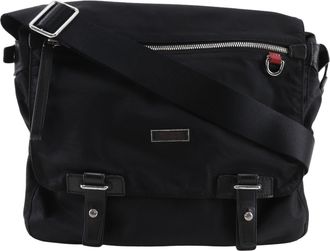 Tumi Black Nylon Messenger Bag Shoulder Bag (Pre-Owned)