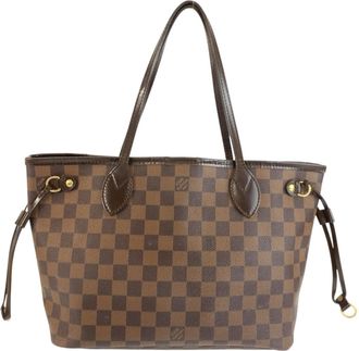 Louis Vuitton Brown Damier Canvas Pvc Leather Handbag Tote Bag (Pre-Owned)