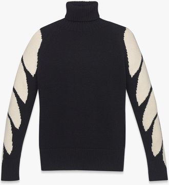 MCM Turtle Neck Wool Cashmere Sweatshirt