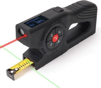 OEM Cinta M&eacute;trica Digital Con L&aacute;ser De 120 M (393 Pies) - Cinta M&eacute;trica Electr&oacute;nica Recargable 3 En 1 Con Cinta M&eacute;trica De 4,8 M (16 Pies), Pantalla Oled,