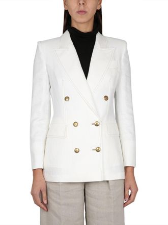 Max Mara Flax-Linen Jacket - White
