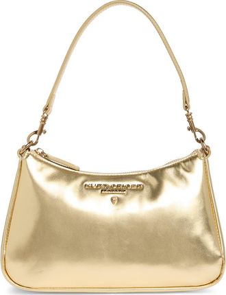 Kurt Geiger Highgate Leather Shoulder Bag in Gold at Nordstrom Rack