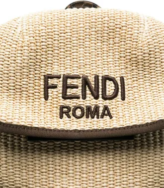 Fendi Kids Backpack Grain Of Rice Multicolour Cotton Polyamide Backpacks