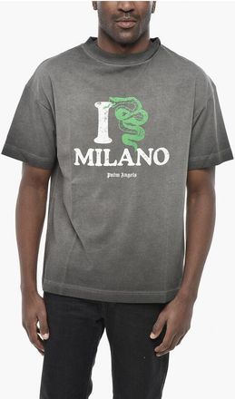 Palm Angels Cotton T-Shirt DOS MILANO With Print size 3xl