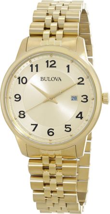 Bulova Classic Gold-tone Dial Mens Watch 97B240