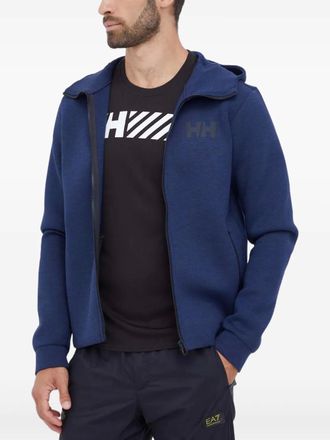 Helly Hansen HH Ocean zip-up hoodie - men - Recycled Polyester/Viscose/Polyester/Elastane - L - Blue