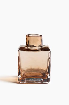 H&M Kleine Knospenvase aus strukturiertem Glas - Beige