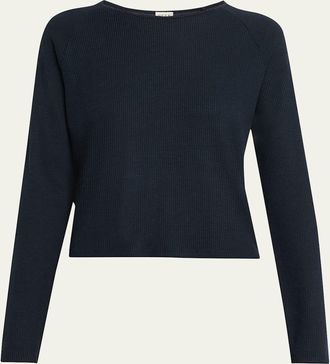 Kule The Sela Waffle-Knit Top