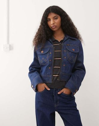 Wrangler Super Capsule - Giacca in denim blu navy