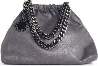 Stella McCartney Stella Mc Cartney Minitasche Falabella Coulisse in Grau Shaggy Deer