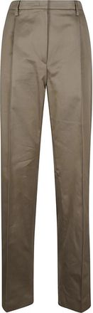 Prada Pantaloni Chino - Dames - Straight fit broeken - Bruin - M - Broeken