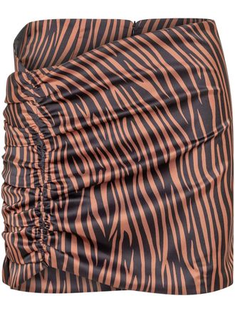 Nineminutes The Curling mini skirt - Brown