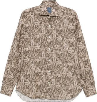 Barba Leaf-print Shirt