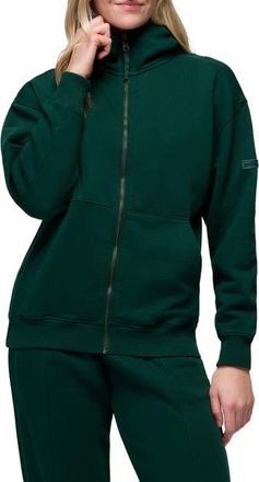 Prana Dreamfleece Full Zip Hoodie in Root Green at Nordstrom, Size Medium