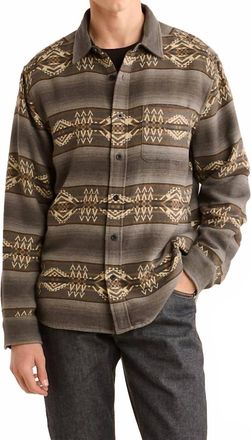 Pendleton Marshall Chamois Shirt In Beacon Rock Charcoal
