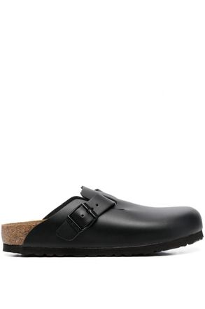 Birkenstock Boston Natural Leather Size: 44, colour: BLACK