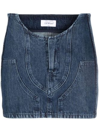 Off-white Denim Mini Skirt