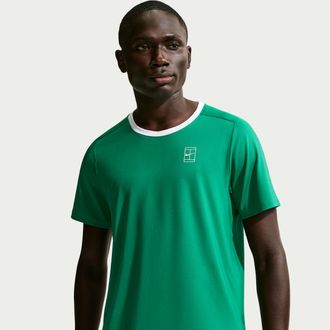Nike Mens Court Advantage Dri-FIT Tennis Top in Green | FZ6910-365