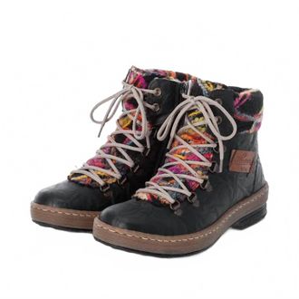 Rieker Womens Flat Heel Boots In Black