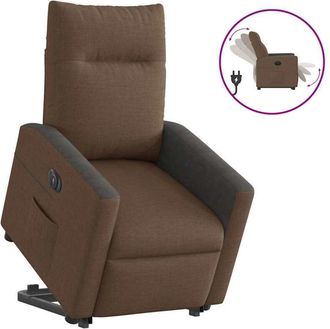 vidaXL Vidaxl - Sill&oacute;n El&eacute;ctrico Reclinable Elevable De Tela Marr&oacute;n