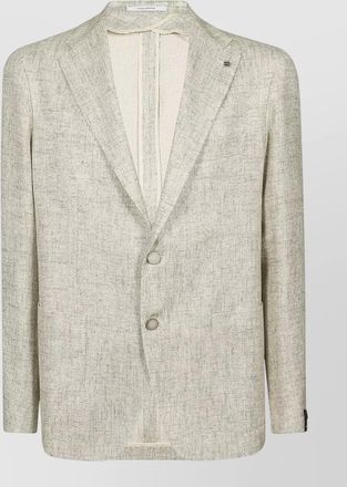 Tagliatore blazer textured fabric notch lapel single vent