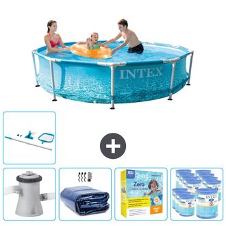 Intex Piscina Con Estructura Redonda - 305x76 Cm - 8-piezas Scb28