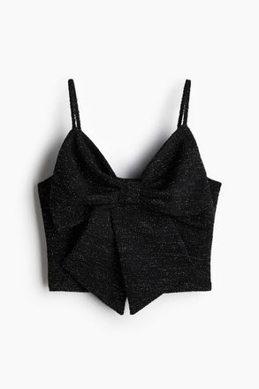 H&M Tr&auml;gertop mit Schleife - Schwarz