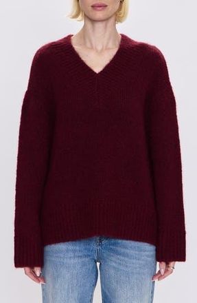 Pistola Denim Talia V-Neck Sweater in Claret at Nordstrom Rack, Size X-Small