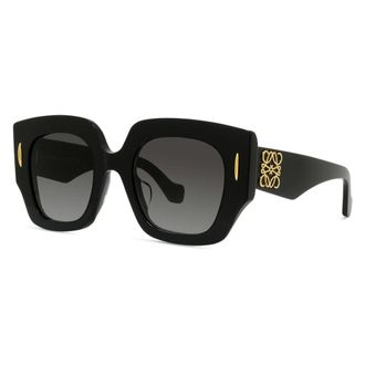 Loewe Anagram Zonnebril - Dames - Accessoires - Zwart - Maat: 50 MM