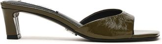 Steve Madden Hints Mule DK OLIVE CRINKLE LEATHER