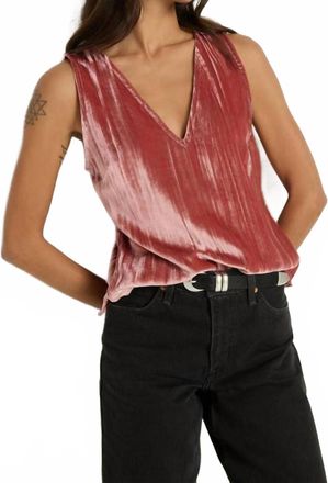Nation Ltd Ave V-Neck Tank In Terracotta