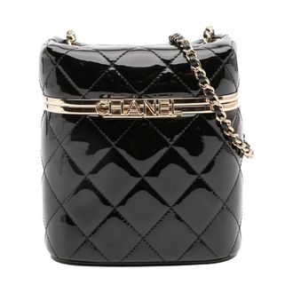 Chanel Pre-owned Quilted Vanity Bag - Dames - Pre-owned - Zwart - Maat: ONE Size