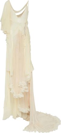 Dsquared2 Abito lungo asimmetrico - Bianco