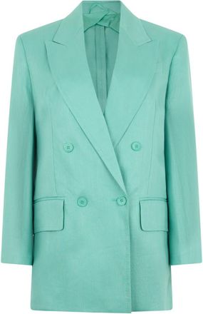 Max Mara Light Green Peaked Lapel Blazer