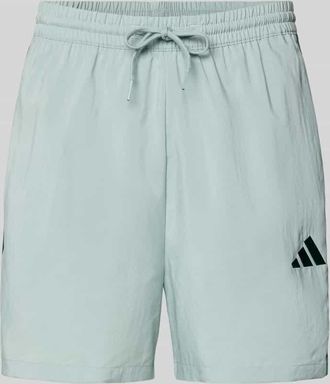 adidas Regular Fit Sport-Shorts mit Kontraststreifen Modell CHELSEA in Mint, Gr&ouml;&szlig;e XXL