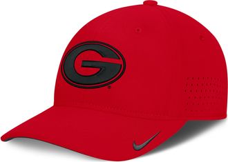 Nike Georgia Sideline Practice Nike Mens Dri-FIT College Hat in Red | NC5365NGBN-3XB