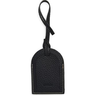 LI&Eacute; STUDIO The Sally Luggage Tag in Black Grosgrain at Nordstrom