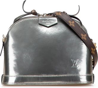 Louis Vuitton Borsa a tracolla Mini Alma in pelle Vernis Miroir 2018 - Marrone