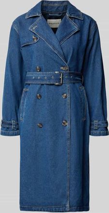 Khujo Jeansmantel mit G&uuml;rtel Modell HERA in Jeansblau, Gr&ouml;&szlig;e XXL