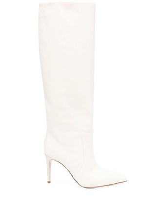PARIS TEXAS Stiletto 90 leather boots - Neutrals
