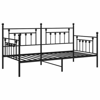 Berkfield Home Daybed Frame Black 107x203 cm Steel